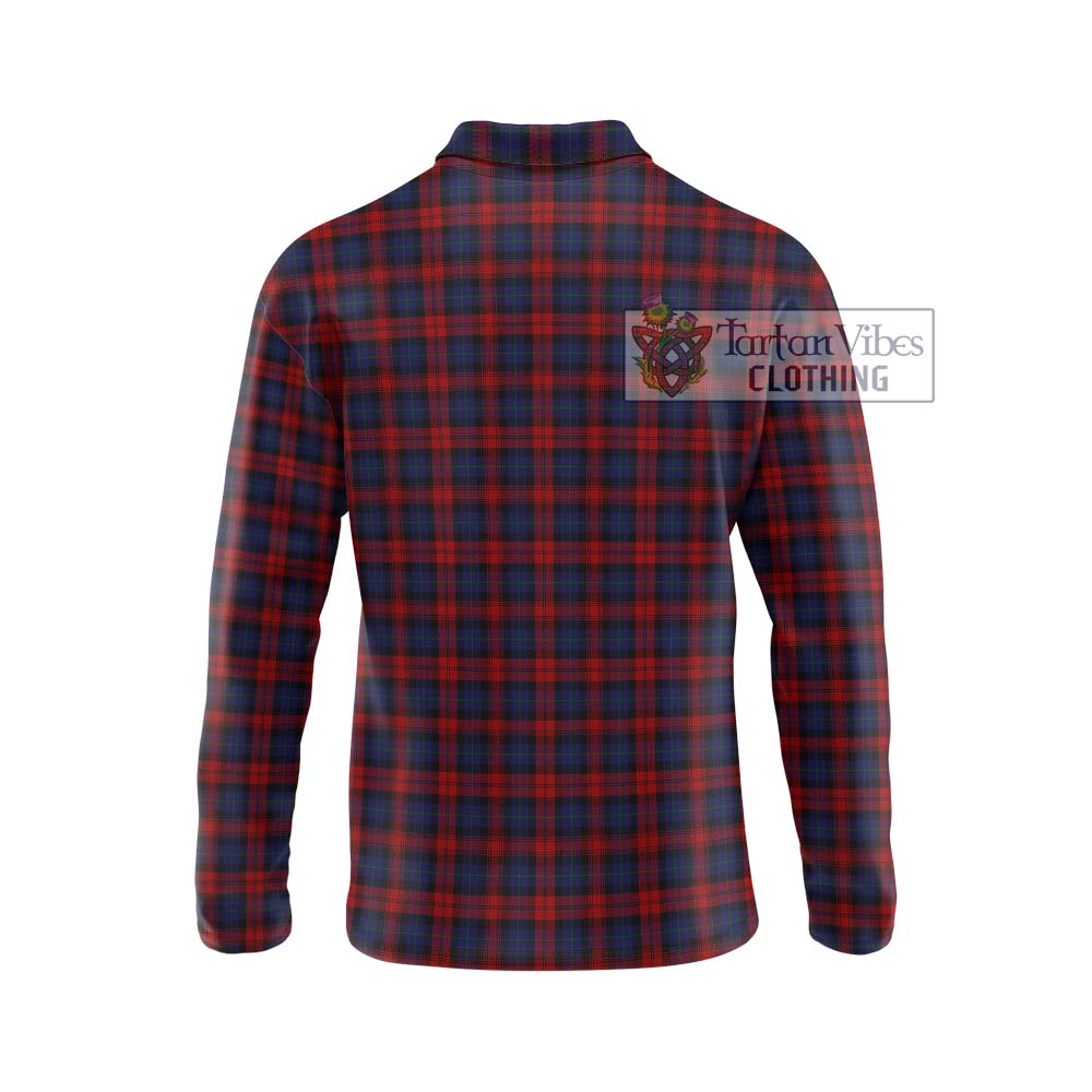 MacLachlan (McLachlan) Tartan Long Sleeve Polo Shirt with Family Crest DNA In Me Style - Tartanvibesclothing Shop