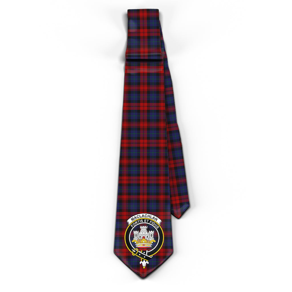 MacLachlan (McLachlan) Tartan Classic Necktie with Family Crest - Tartan Vibes Clothing