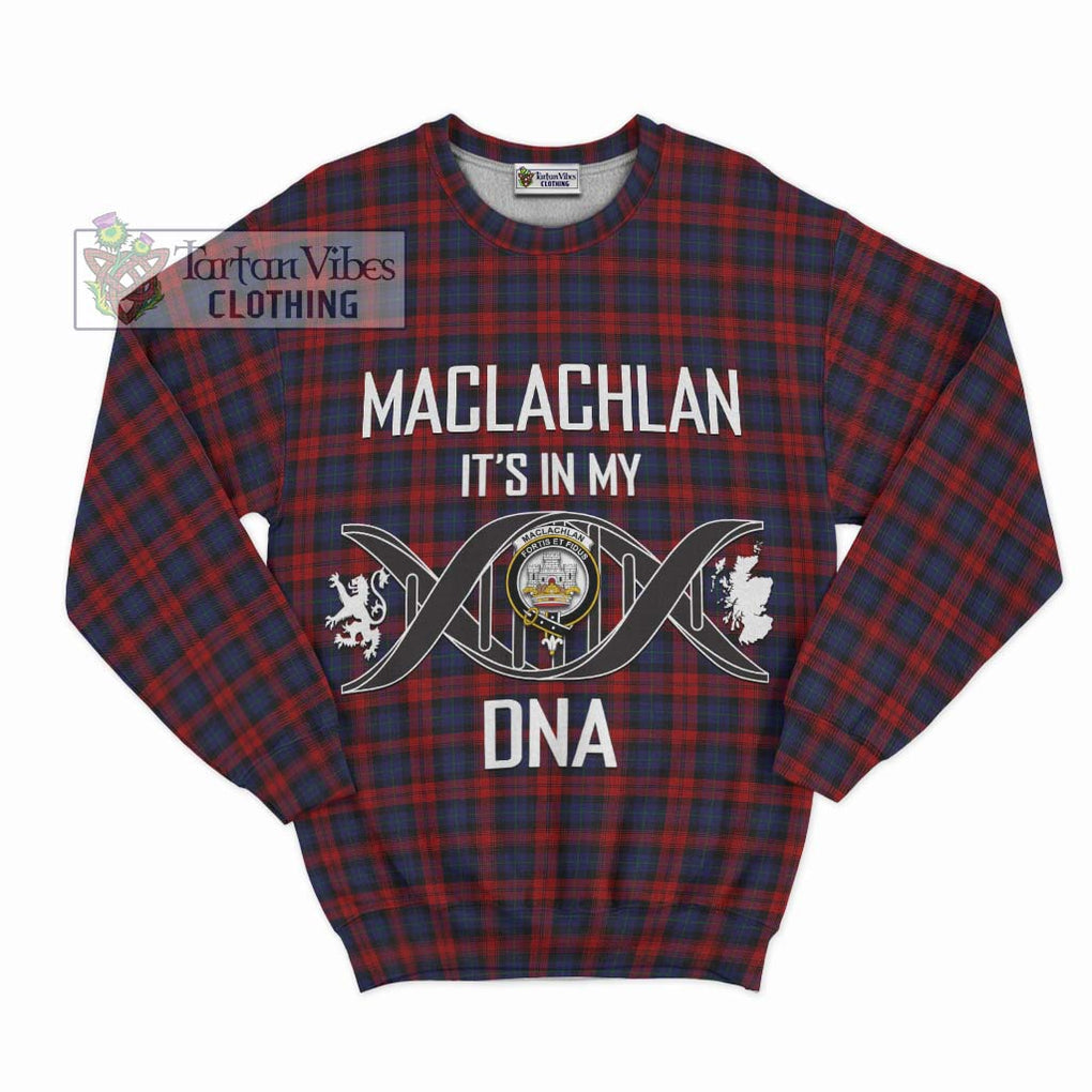 MacLachlan (McLachlan) Tartan Sweatshirt with Family Crest DNA In Me Style - Tartanvibesclothing Shop