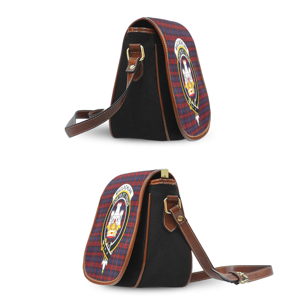 MacLachlan (McLachlan) Tartan Saddle Bag with Family Crest - Tartan Vibes Clothing