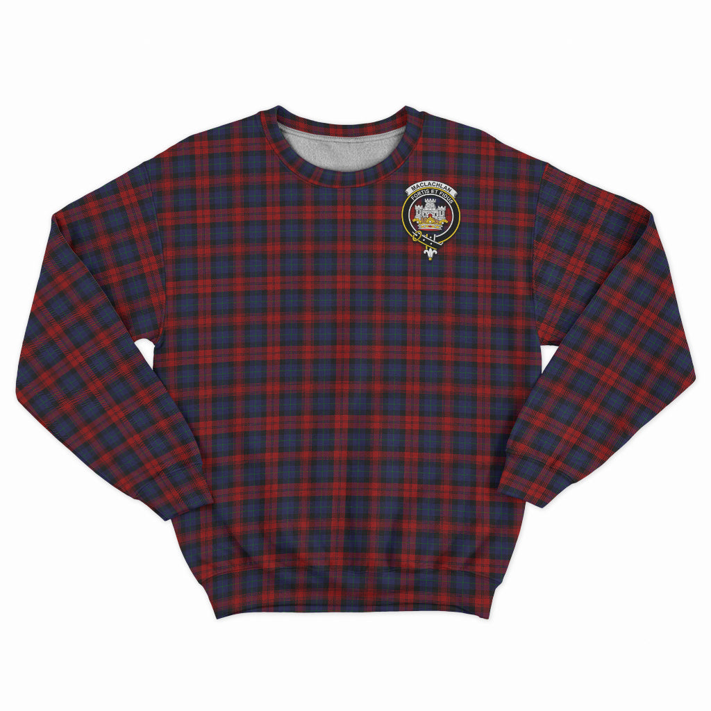 MacLachlan (McLachlan) Tartan Sweatshirt with Family Crest - Tartan Vibes Clothing