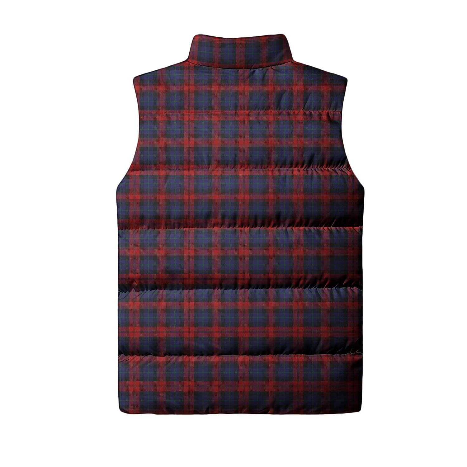 MacLachlan Tartan Sleeveless Puffer Jacket with Family Crest - Tartanvibesclothing