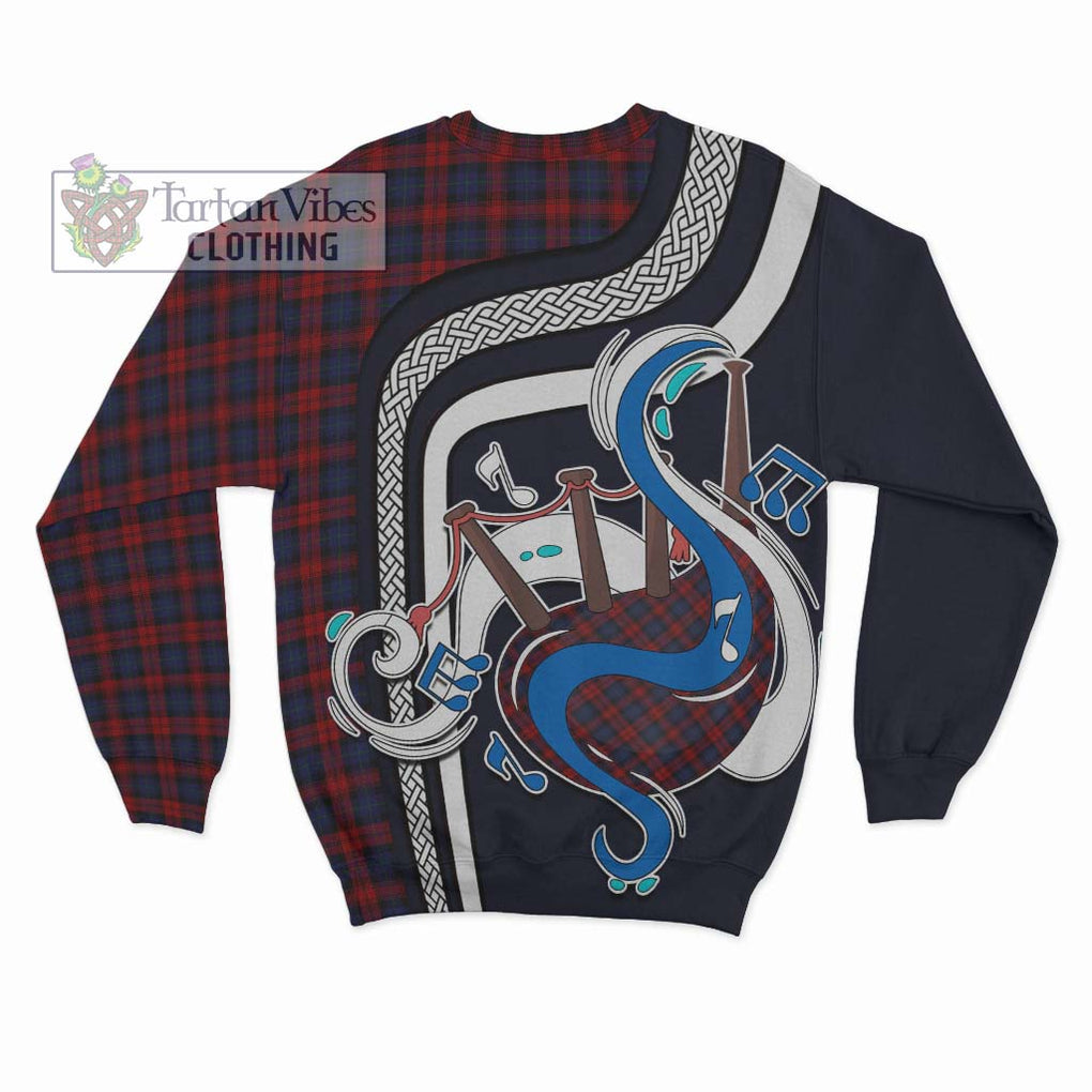 Tartan Vibes Clothing MacLachlan Tartan Sweatshirt with Epic Bagpipe Style