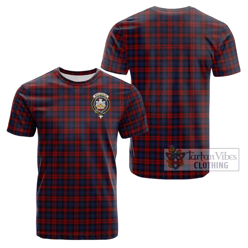 MacLachlan (McLachlan) Tartan Cotton T-Shirt with Family Crest Kid's Shirt - Tartanvibesclothing Shop