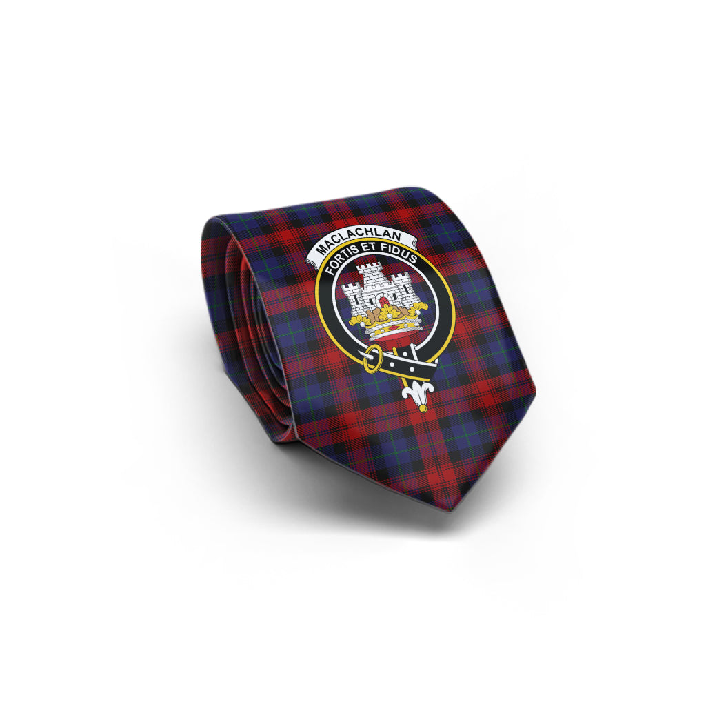 MacLachlan (McLachlan) Tartan Classic Necktie with Family Crest - Tartan Vibes Clothing