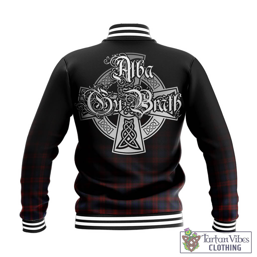 Tartan Vibes Clothing MacLachlan Tartan Baseball Jacket Featuring Alba Gu Brath Family Crest Celtic Inspired