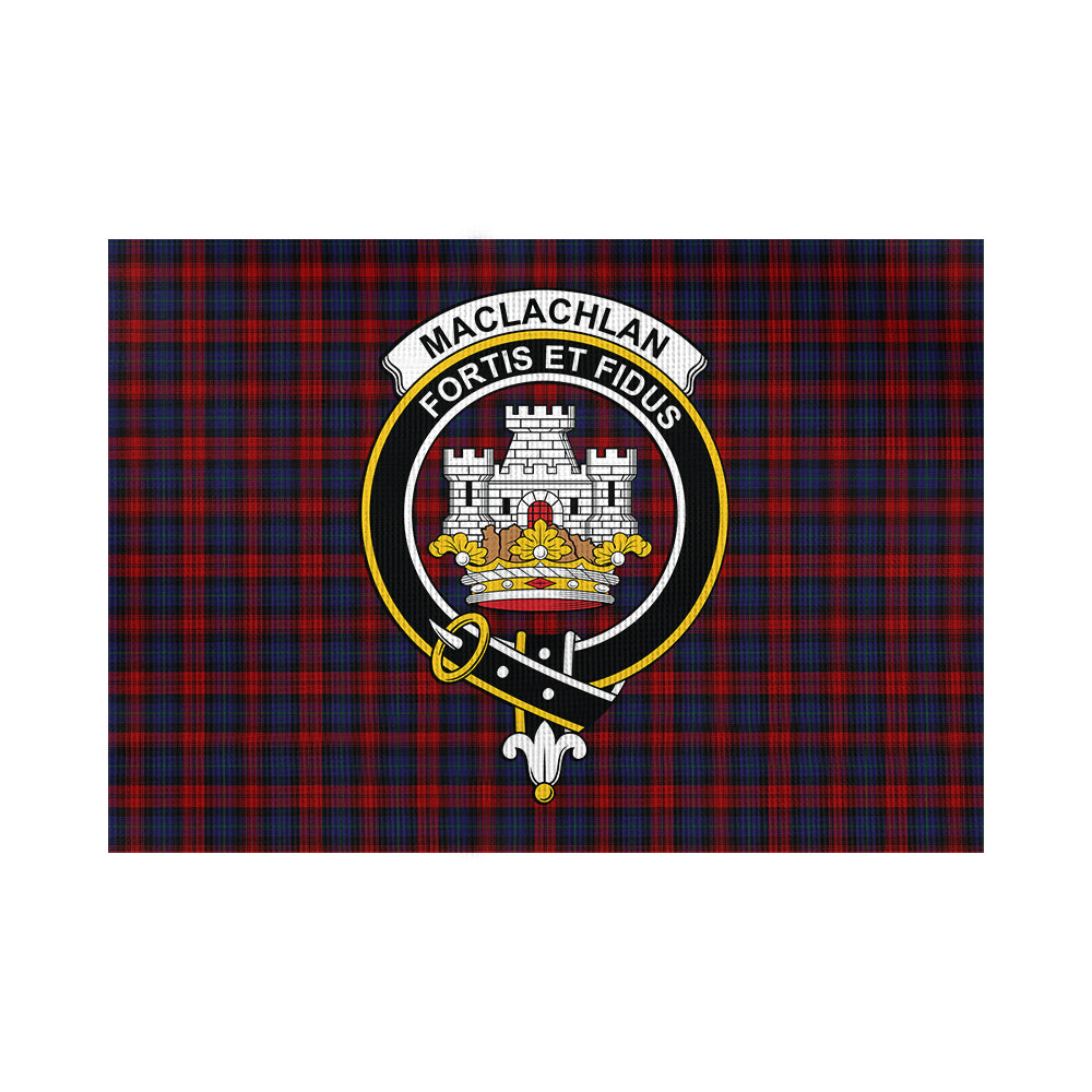 MacLachlan (McLachlan) Tartan Flag with Family Crest - Tartan Vibes Clothing