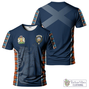 MacLachlan Ancient Tartan T-Shirt with Family Crest and Lion Rampant Vibes Sport Style