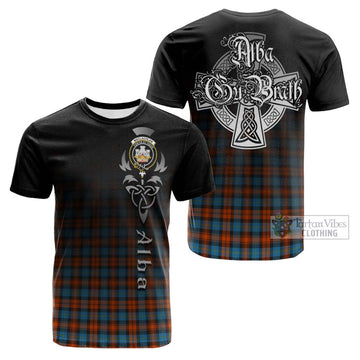 MacLachlan Ancient Tartan Cotton T-shirt Featuring Alba Gu Brath Family Crest Celtic Inspired