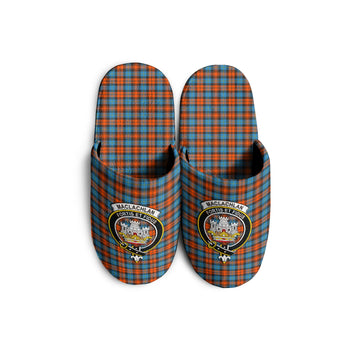 MacLachlan Ancient Tartan Home Slippers with Family Crest