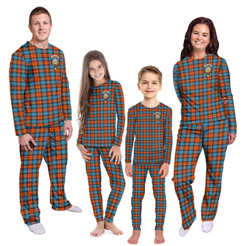 MacLachlan Ancient Tartan Pajamas Family Set with Family Crest