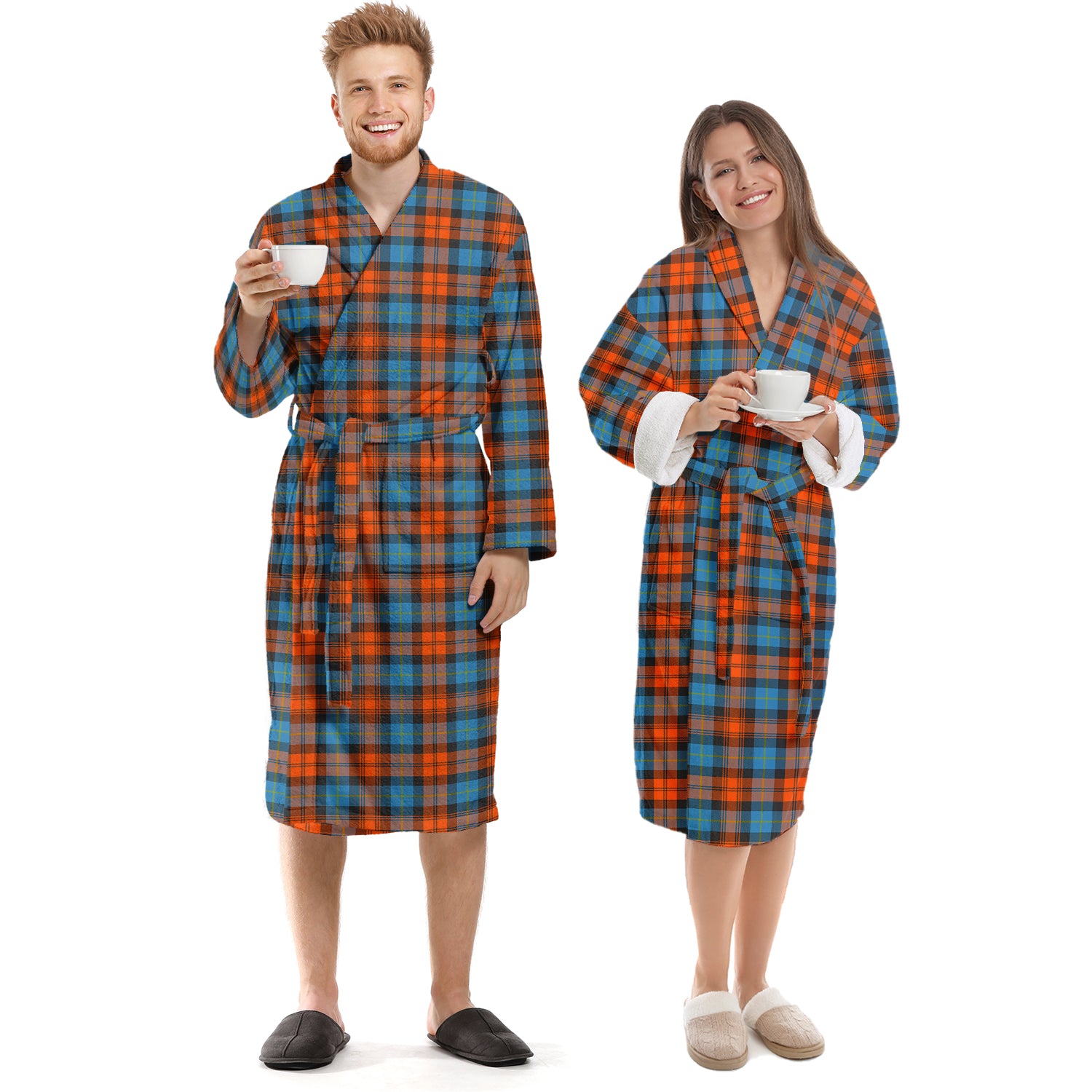 MacLachlan Ancient Tartan Bathrobe Unisex S - Tartan Vibes Clothing