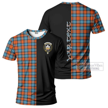 MacLachlan Ancient Tartan T-Shirt with Family Crest and Half Of Me Style