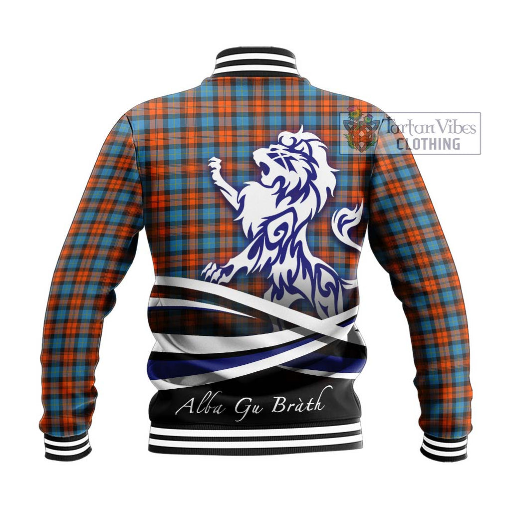 MacLachlan Ancient Tartan Baseball Jacket with Alba Gu Brath Regal Lion Emblem - Tartanvibesclothing Shop