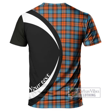 MacLachlan Ancient Tartan T-Shirt with Family Crest Circle Style