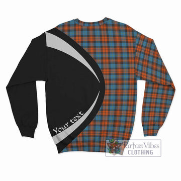 MacLachlan Ancient Tartan Sweatshirt with Family Crest Circle Style