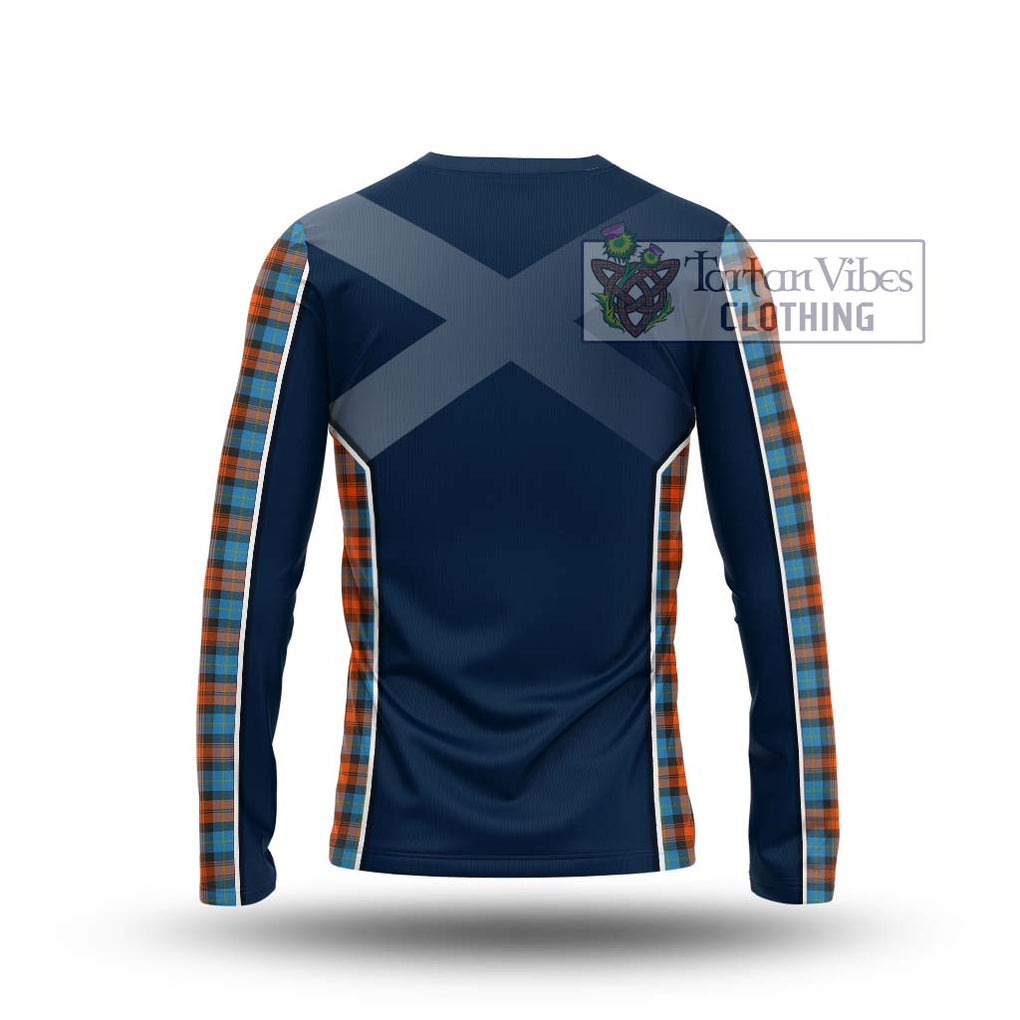 MacLachlan Ancient Tartan Long Sleeve T-Shirt with Family Crest and Lion Rampant Vibes Sport Style - Tartan Vibes Clothing