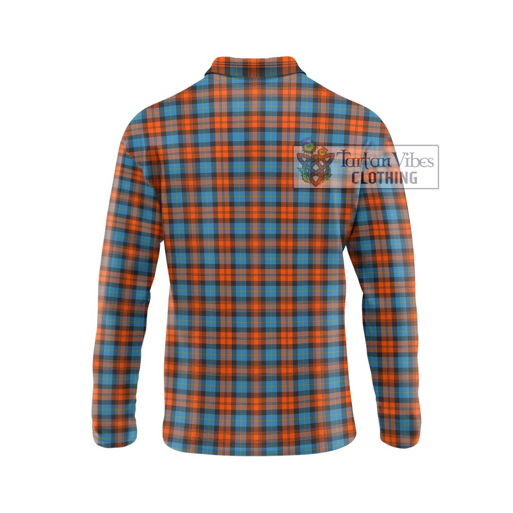 MacLachlan Ancient Tartan Long Sleeve Polo Shirt with Family Crest DNA In Me Style - Tartanvibesclothing Shop