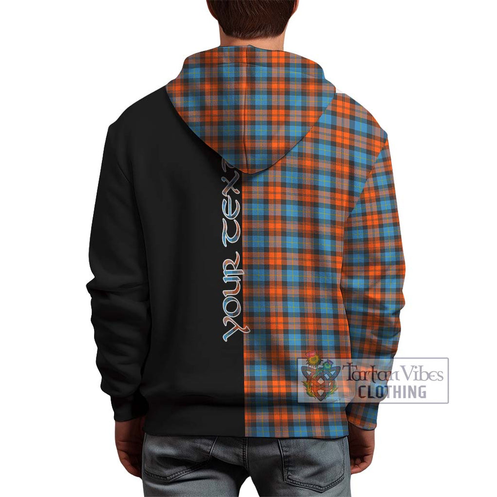 MacLachlan Ancient Tartan Hoodie with Family Crest and Half Of Me Style - Tartanvibesclothing Shop