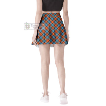 MacLachlan Ancient Tartan Women's Plated Mini Skirt Cross Style