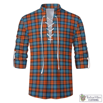 MacLachlan Ancient Tartan Men's Scottish Traditional Jacobite Ghillie Kilt Shirt