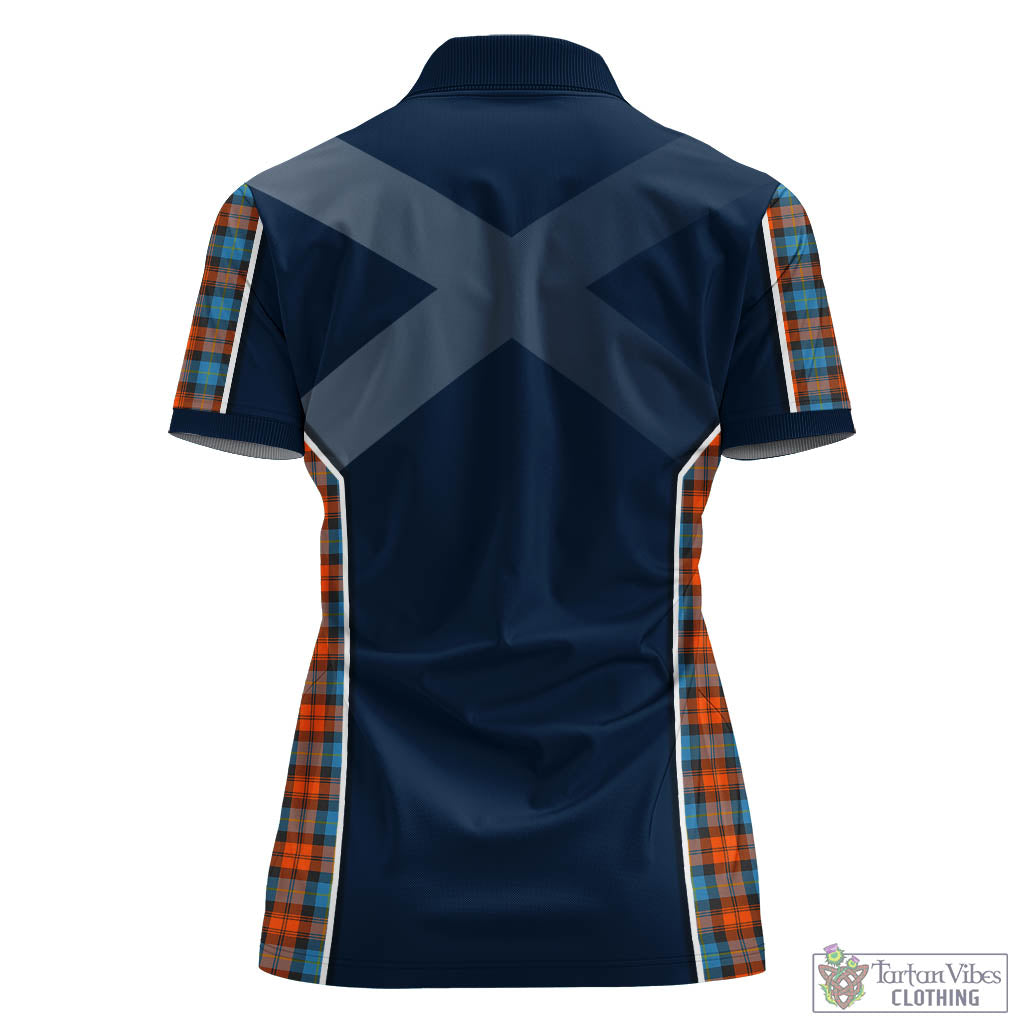 Tartan Vibes Clothing MacLachlan Ancient Tartan Women's Polo Shirt with Family Crest and Scottish Thistle Vibes Sport Style