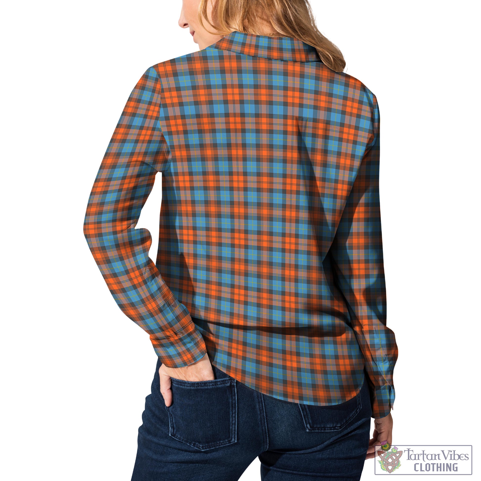 Tartan Vibes Clothing MacLachlan Ancient Tartan Womens Casual Shirt with Family Crest