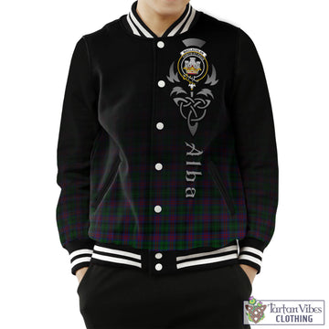 MacLachlan Hunting Tartan Baseball Jacket Featuring Alba Gu Brath Family Crest Celtic Inspired