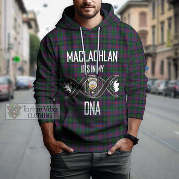 MacLachlan Hunting Tartan Hoodie with Family Crest DNA In Me Style