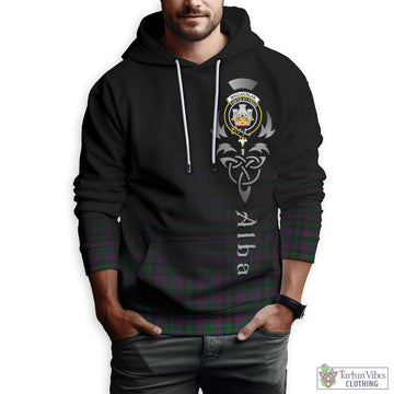 MacLachlan Hunting Tartan Hoodie Featuring Alba Gu Brath Family Crest Celtic Inspired