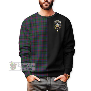 MacLachlan Hunting Tartan Sweatshirt with Family Crest and Half Of Me Style