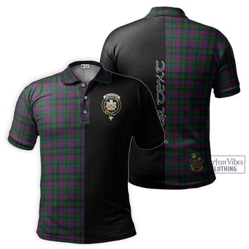 MacLachlan Hunting Tartan Polo Shirt with Family Crest and Half Of Me Style