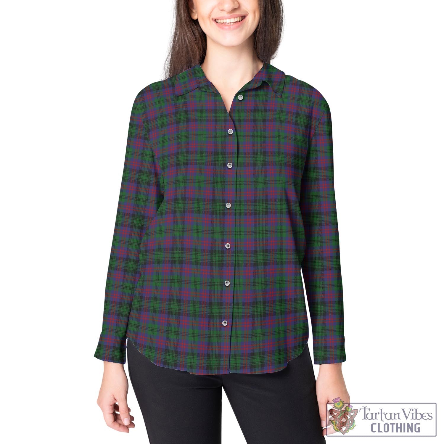 MacLachlan Hunting Tartan Womens Casual Shirt