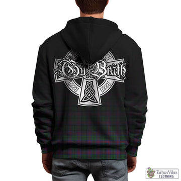 MacLachlan Hunting Tartan Hoodie Featuring Alba Gu Brath Family Crest Celtic Inspired