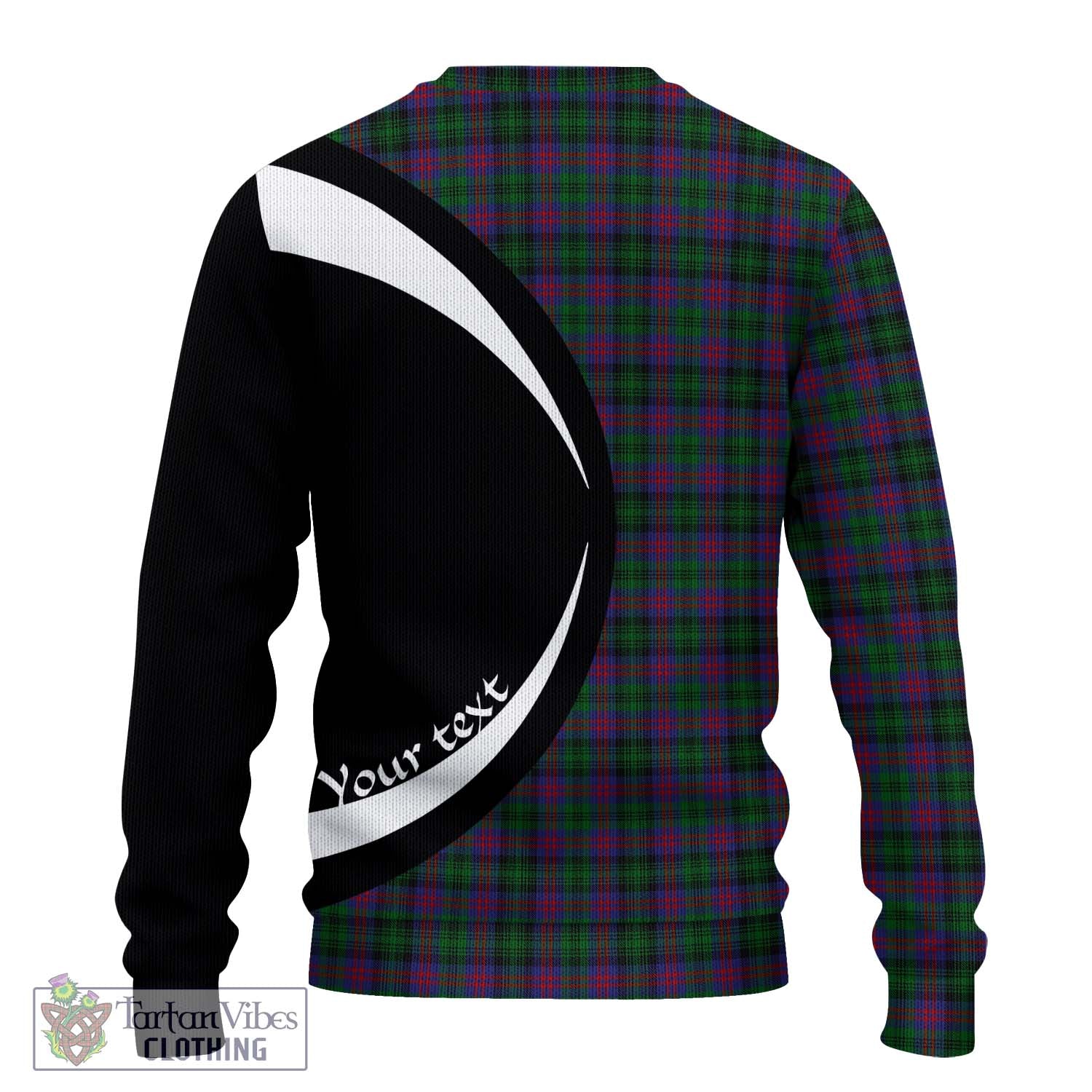 MacLachlan Hunting Tartan Knitted Sweater with Family Crest Circle Style - Tartan Vibes Clothing