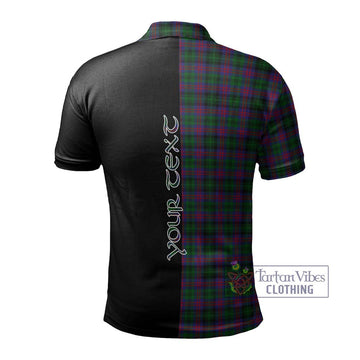 MacLachlan Hunting Tartan Polo Shirt with Family Crest and Half Of Me Style