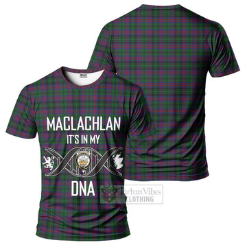 MacLachlan Hunting Tartan T-Shirt with Family Crest DNA In Me Style