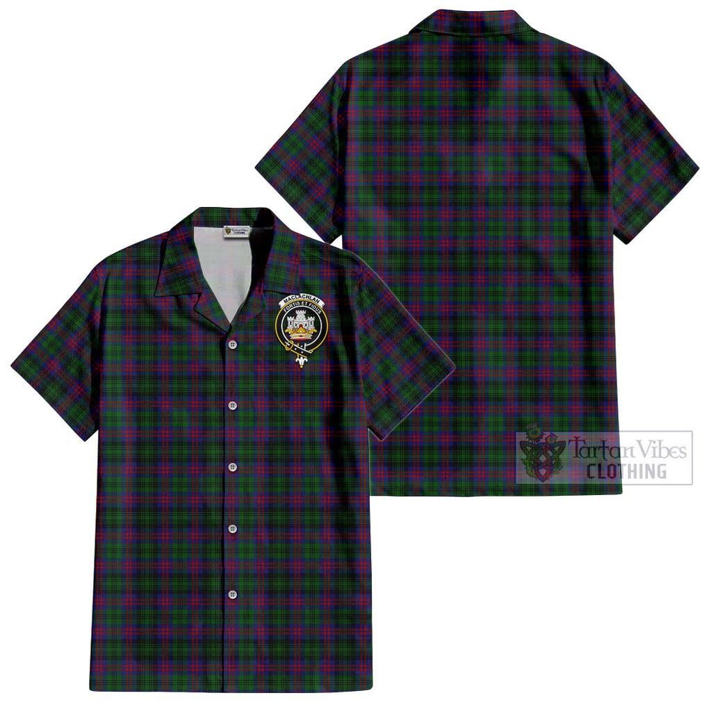 MacLachlan Hunting Tartan Cotton Hawaiian Shirt with Family Crest Kid - Tartan Vibes Clothing