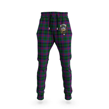 MacLachlan Hunting Tartan Joggers Pants with Family Crest