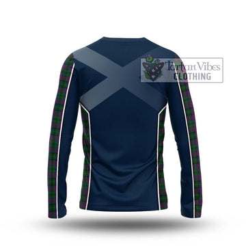 MacLachlan Hunting Tartan Long Sleeve T-Shirt with Family Crest and Lion Rampant Vibes Sport Style