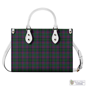 MacLachlan Hunting Tartan Luxury Leather Handbags