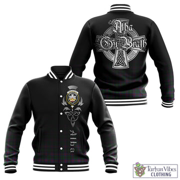 MacLachlan Hunting Tartan Baseball Jacket Featuring Alba Gu Brath Family Crest Celtic Inspired