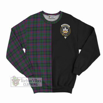 MacLachlan Hunting Tartan Sweatshirt with Family Crest and Half Of Me Style