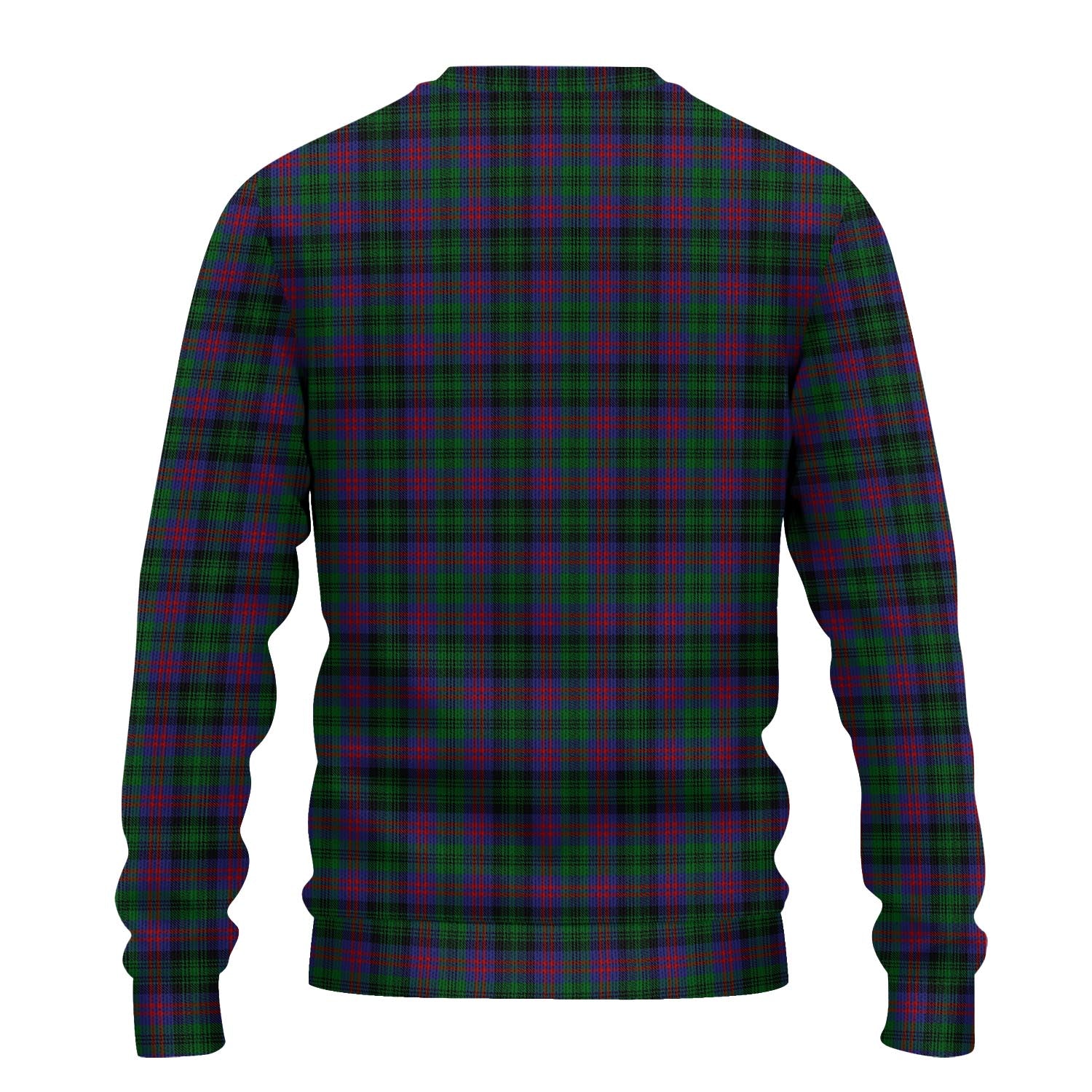 MacLachlan Hunting Tartan Knitted Sweater with Family Crest - Tartanvibesclothing