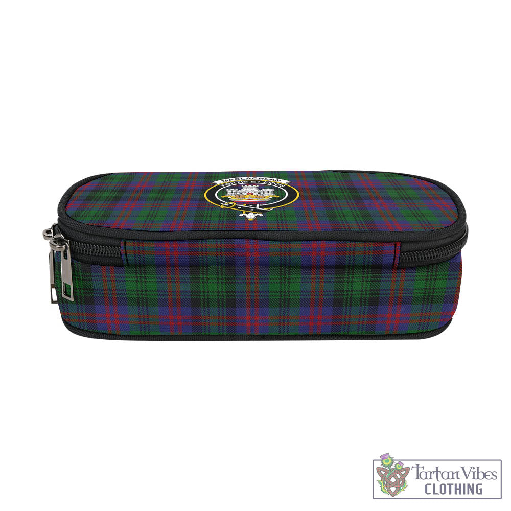 Tartan Vibes Clothing MacLachlan Hunting Tartan Pen and Pencil Case with Family Crest