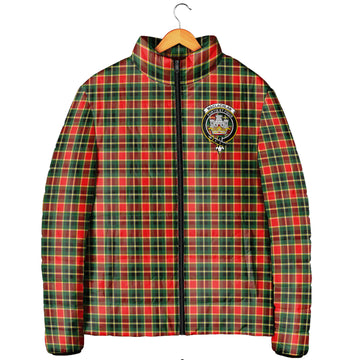 MacLachlan Hunting Modern Tartan Padded Jacket with Family Crest