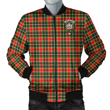 MacLachlan Hunting Modern Tartan Bomber Jacket with Family Crest