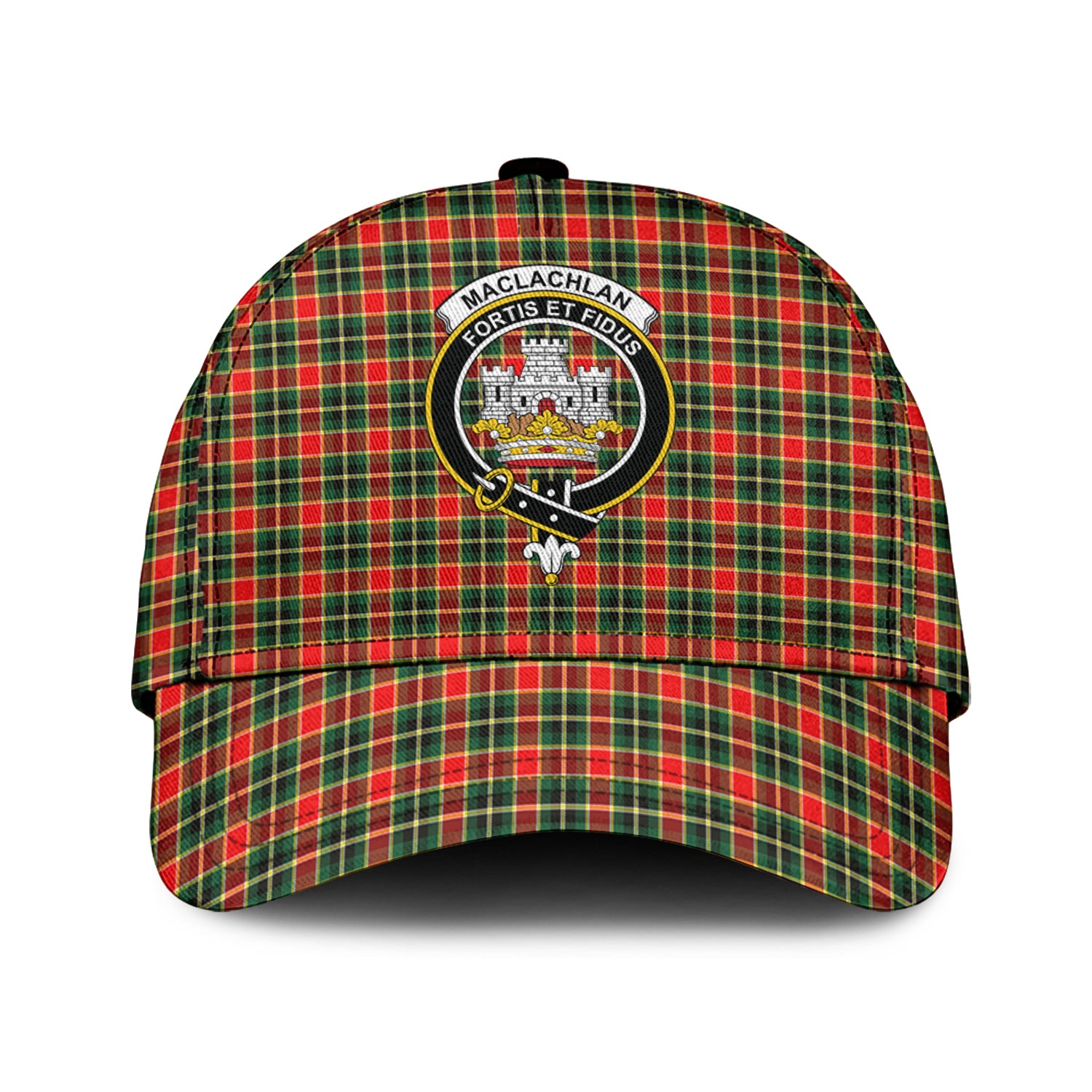 MacLachlan Hunting Modern Tartan Classic Cap with Family Crest Classic Cap Universal Fit - Tartan Vibes Clothing