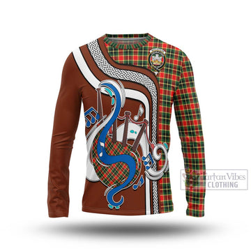 MacLachlan Hunting Modern Tartan Long Sleeve T-Shirt with Epic Bagpipe Style