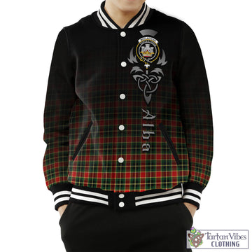 MacLachlan Hunting Modern Tartan Baseball Jacket Featuring Alba Gu Brath Family Crest Celtic Inspired